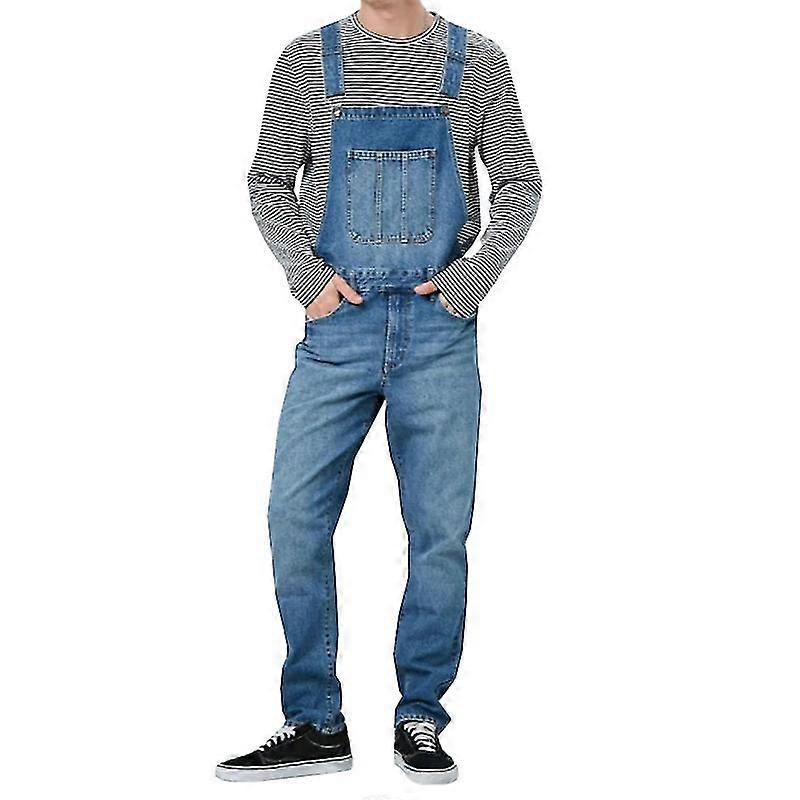 Mens Dungarees Τζιν Φόρμες Bib Στήριγμα Παντελόνι Τζιν Ολόσωμη Φόρμα Παντελόνι Romper