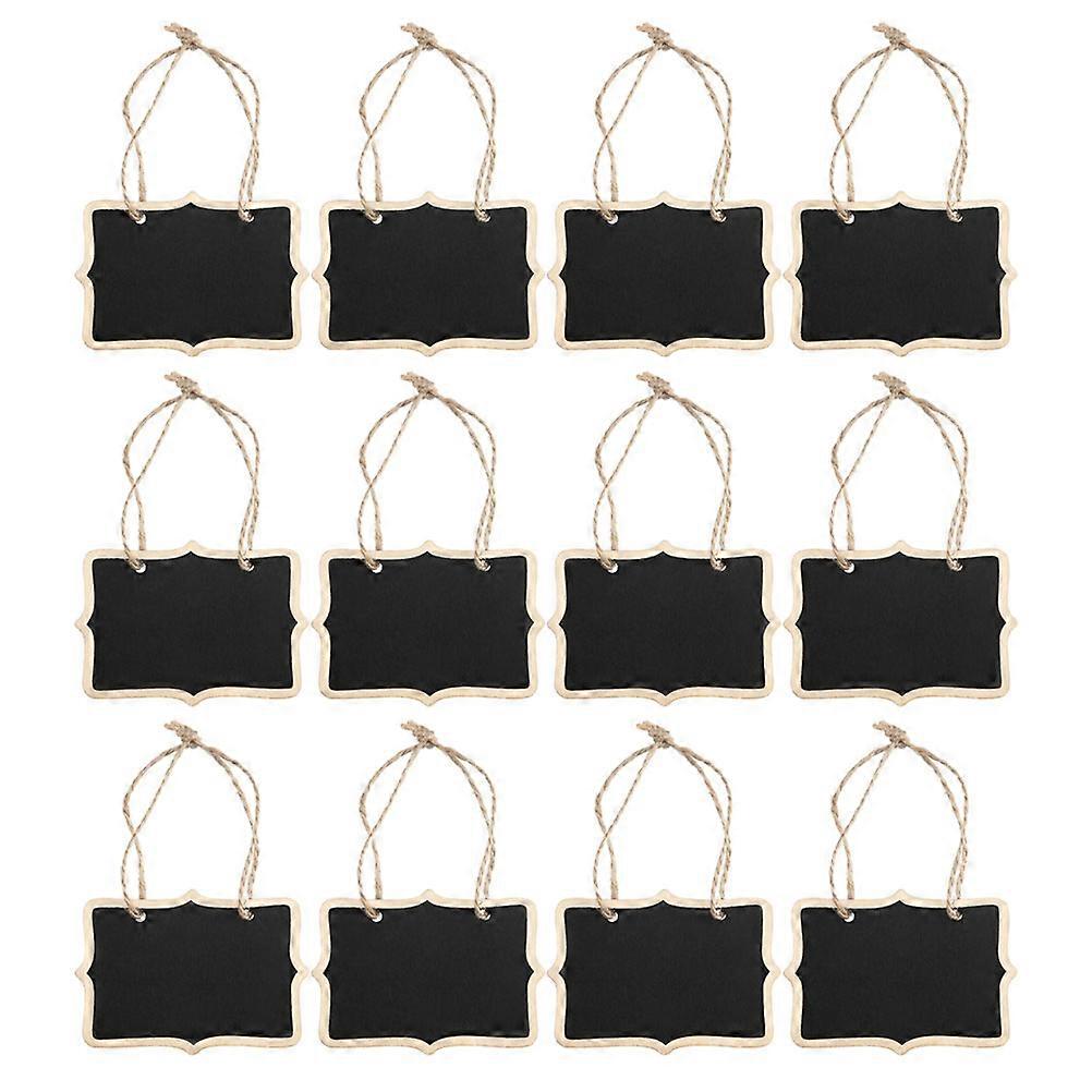 12pcs Multi-purpose Message Board Reusable Chalk Boards Hanging Blackboards