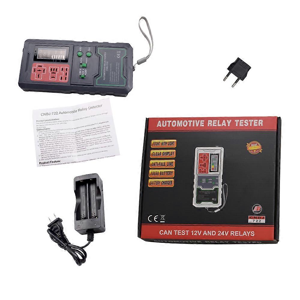 12V/24V Automotive Electronic Relay Tester Auto Car Checker Device LED Indicator NO.1295