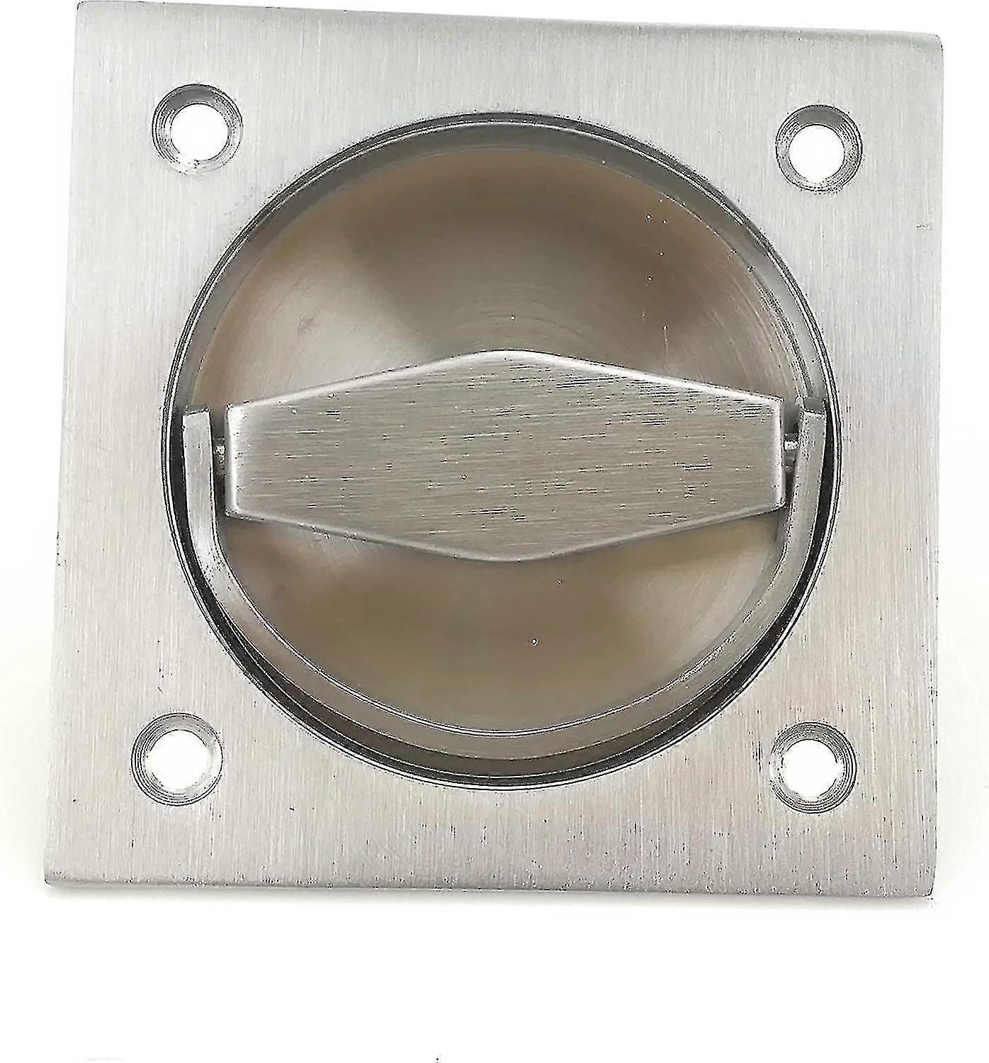 304 الفولاذ المقاوم للصدأ مربع راحة كأس الدائري دافق سحب مقبض غير مرئي مقبض الباب مقابض صندوق كهربائي