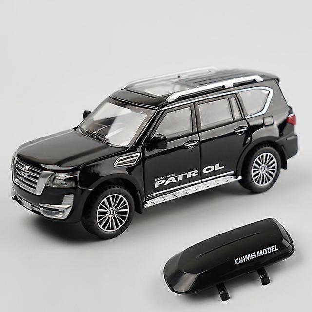 1:32 Patrol Alloy Diecast Y62 Toy Car Model With Travel Rack Sound And Light Pull Back Vehicle Collection Children's Toys