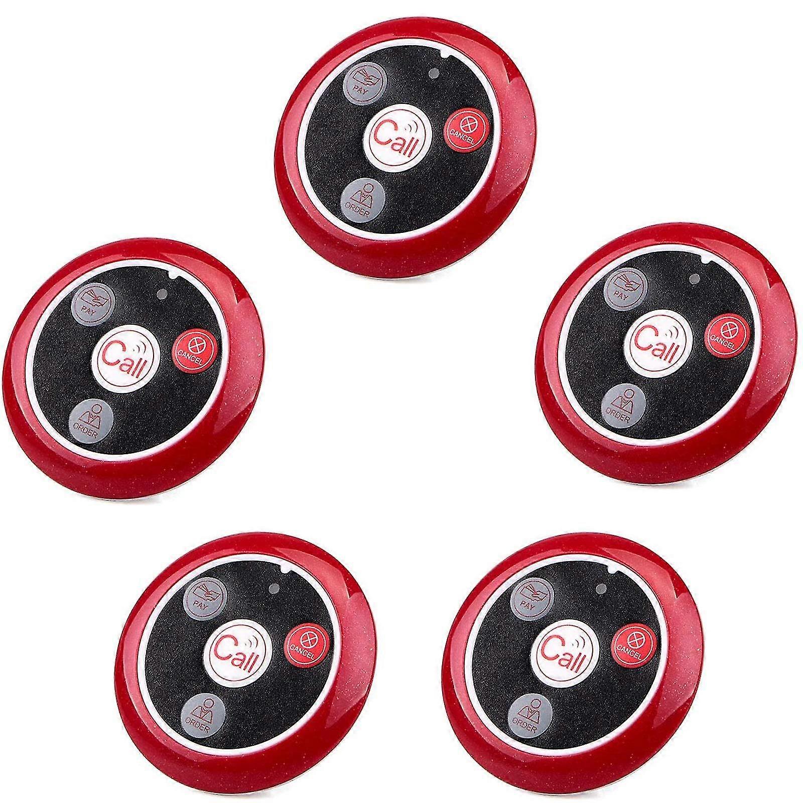 T117 Wireless Call Button Transmit Signal For Receiver T114 Display Td108 Watch Or T128 Watch In Restaurant Cabinet Terrace For Customer Call Service