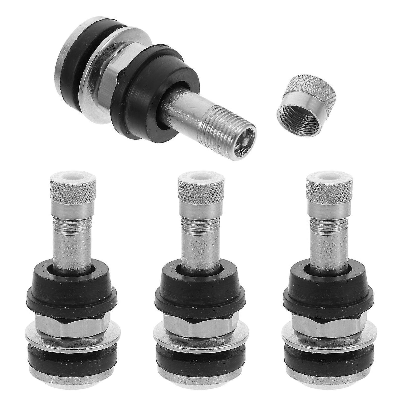 4pcs Valve Stems Metal Tire Valve Stems Outer Mount Valve Stems Replacements