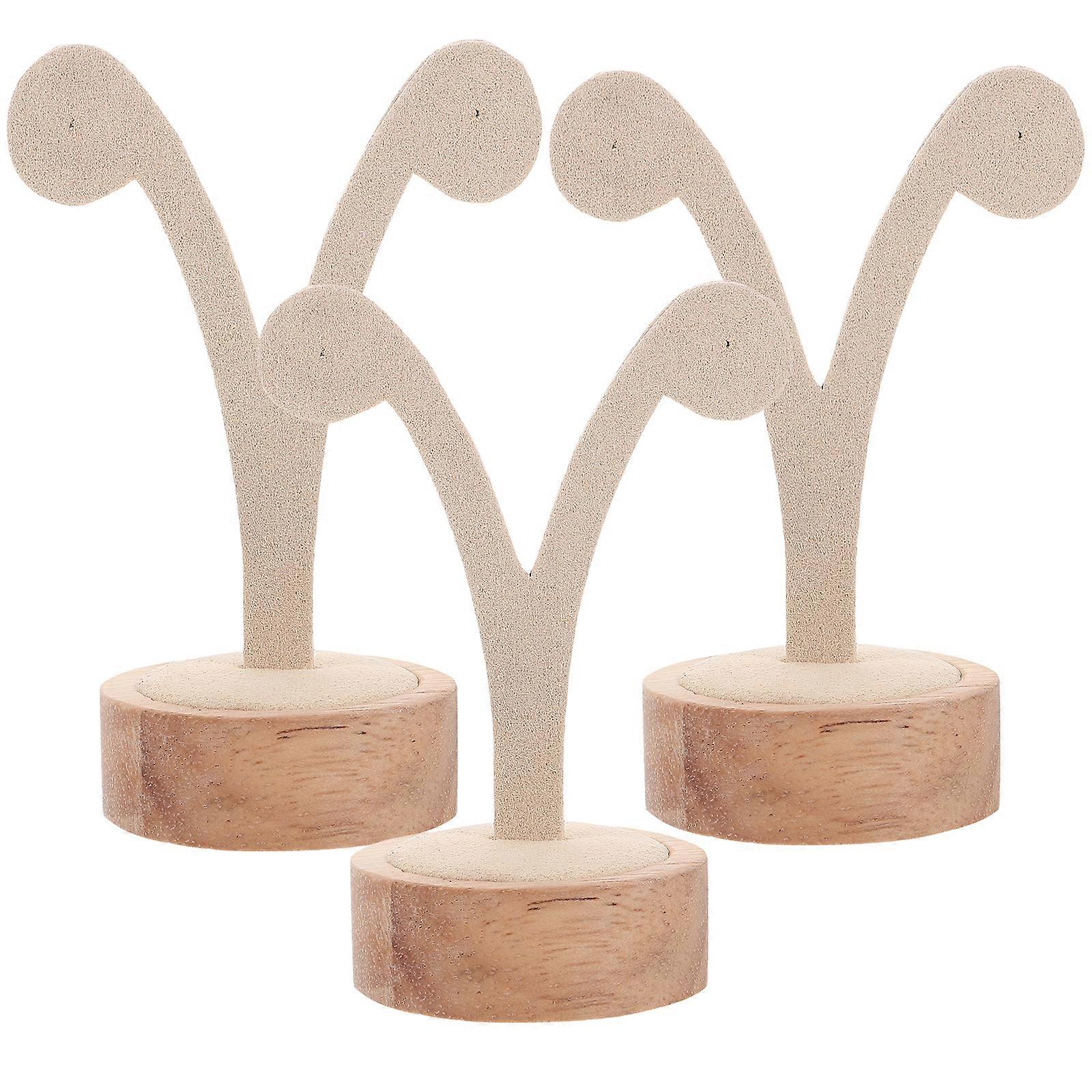 3pcs Earring Display Organizers Tabletop Ear Stud Earring Display Racks Showing Racks