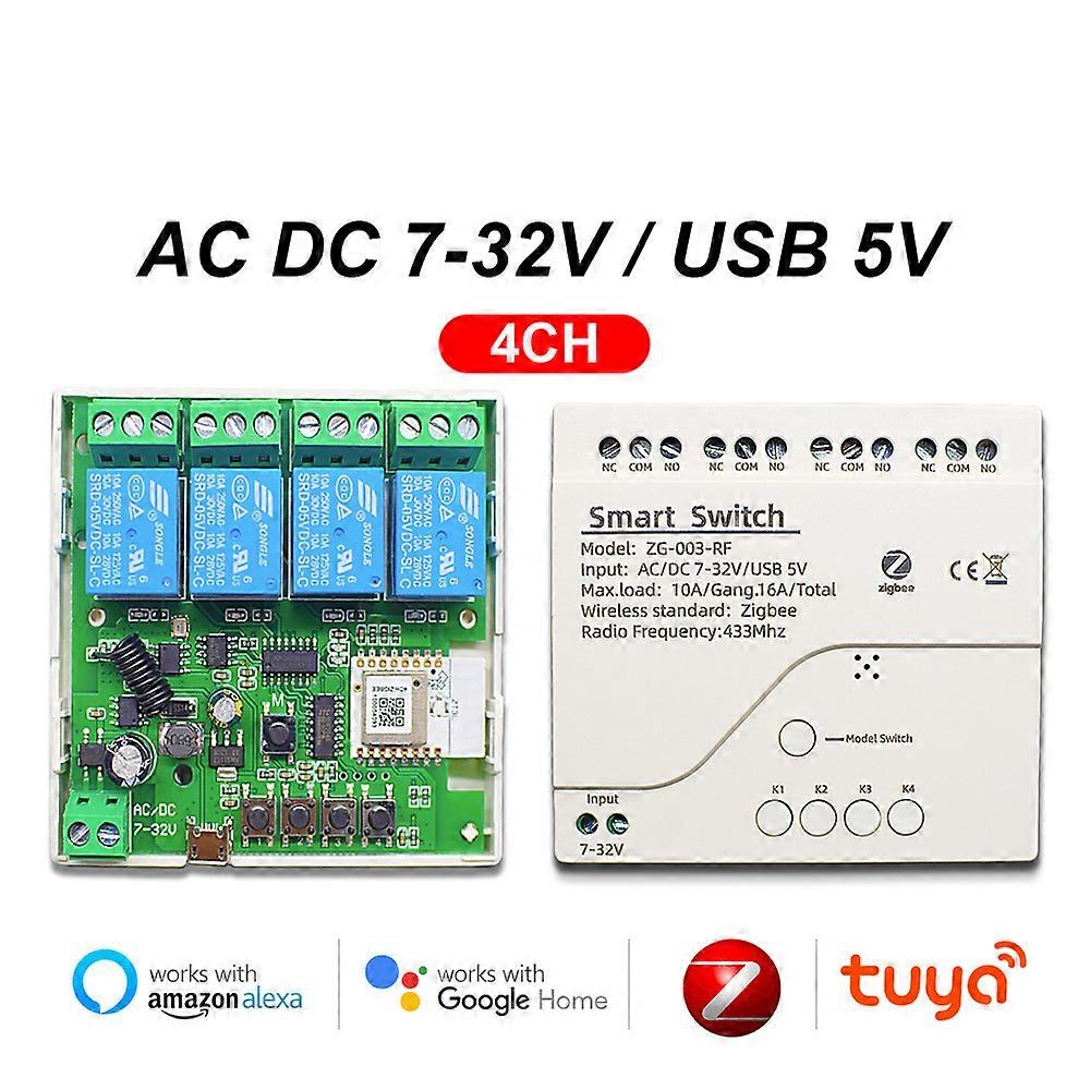 Smart garageportöppnare WiFi-switch Swing Sliding Electric Gate Controller Alexa Fjärrkontroll Gateway krävs