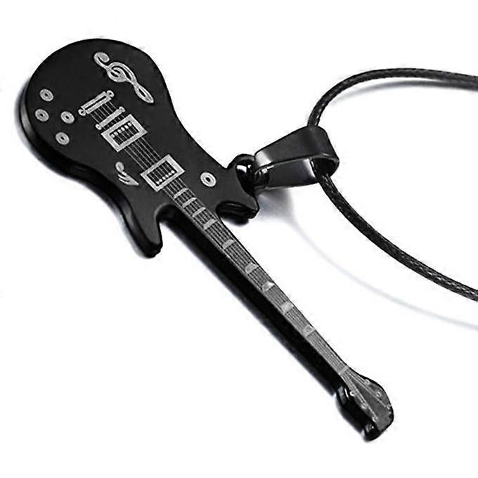 Cool Stylish Guitar Shape Musical Note Pattern Stainless-