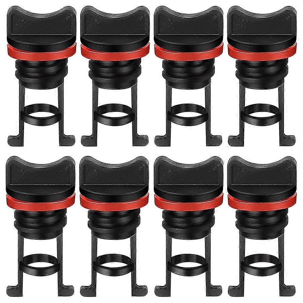 8PCS Nylon Kayak Scupper Plug Kit Thread Drain Plugs Canoe Boat Hull Thread Drain Plugs for Kayak Dinghy Canoe Boat