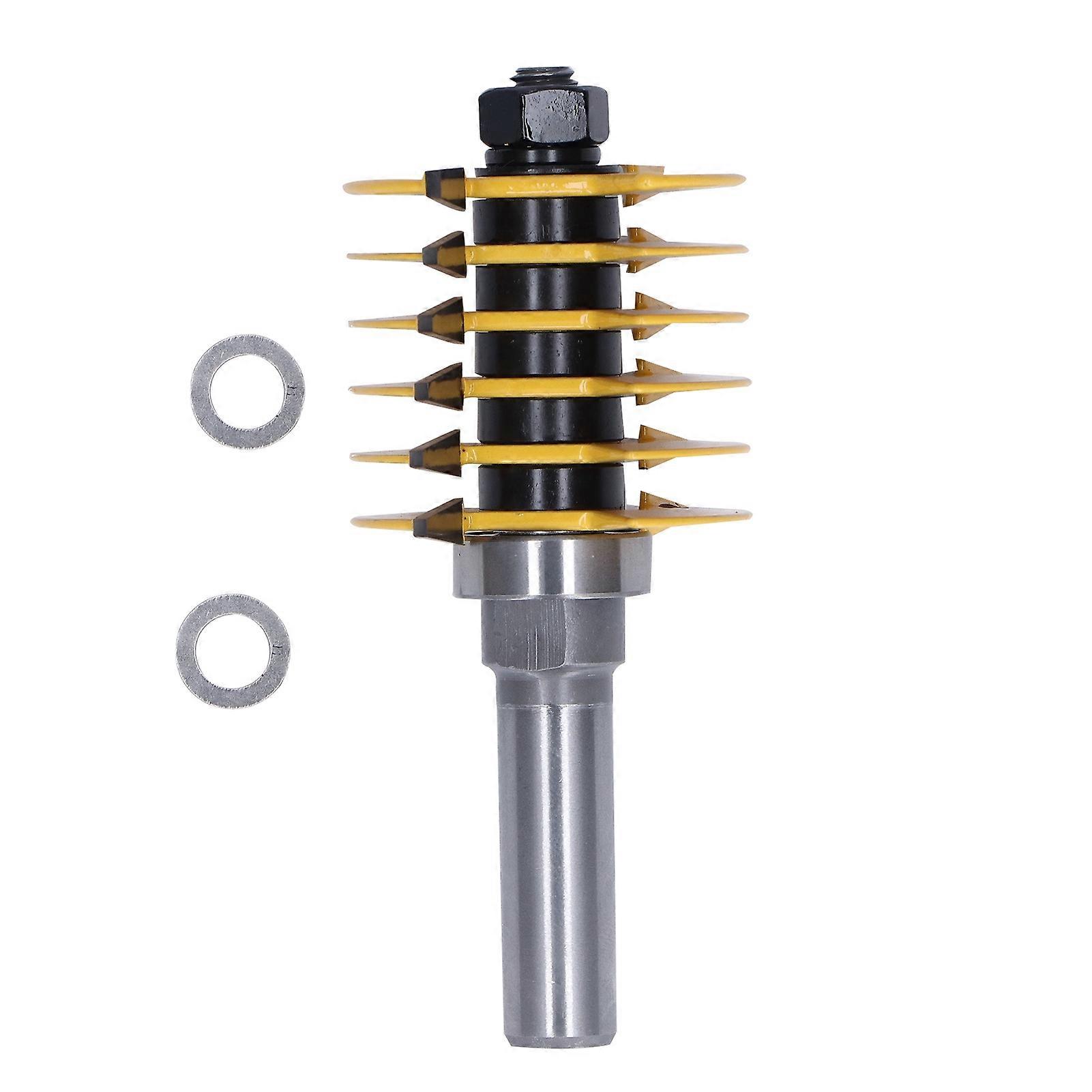 Finger Joint Router Bit Cutter Professional Adjustable 2 Teeth 1/2in Shank 1?13/16in Diameter