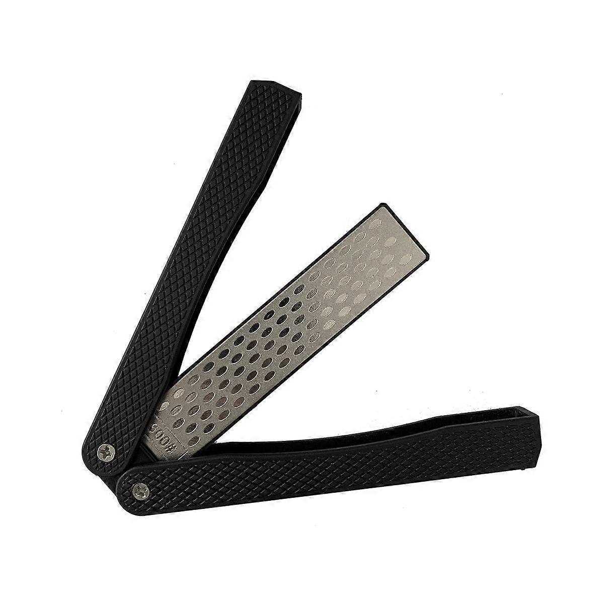 Double Sided Diamond Sharpener, Handheld Fine Coarse Diafold Blades Sharpening Stone 400/600 Grit B