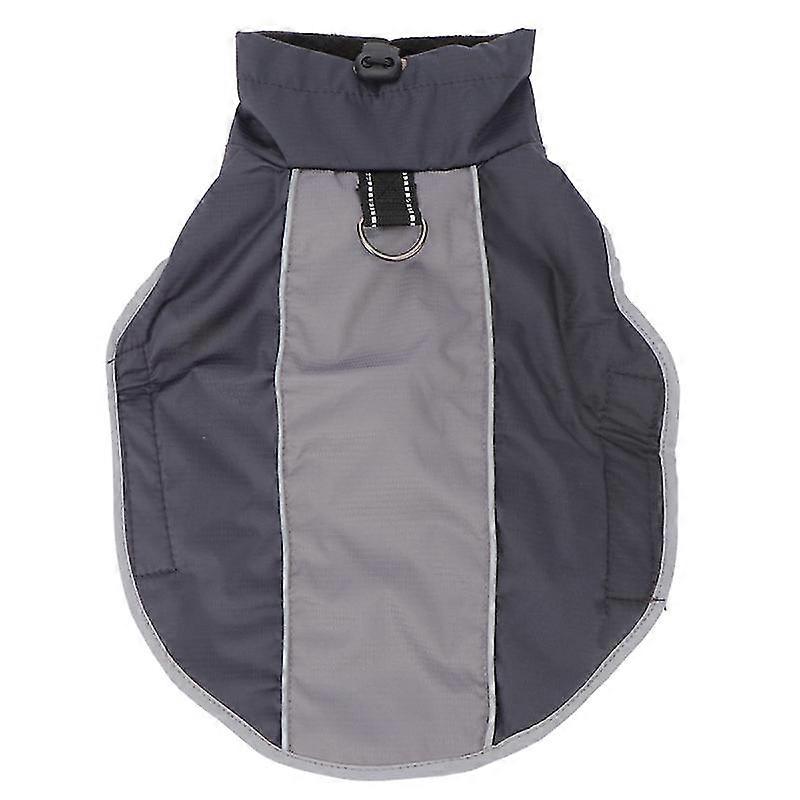 Waterproof Pet Parka Winter Coat Warm Dog Clothes For Dogs Size Xxl (Black)