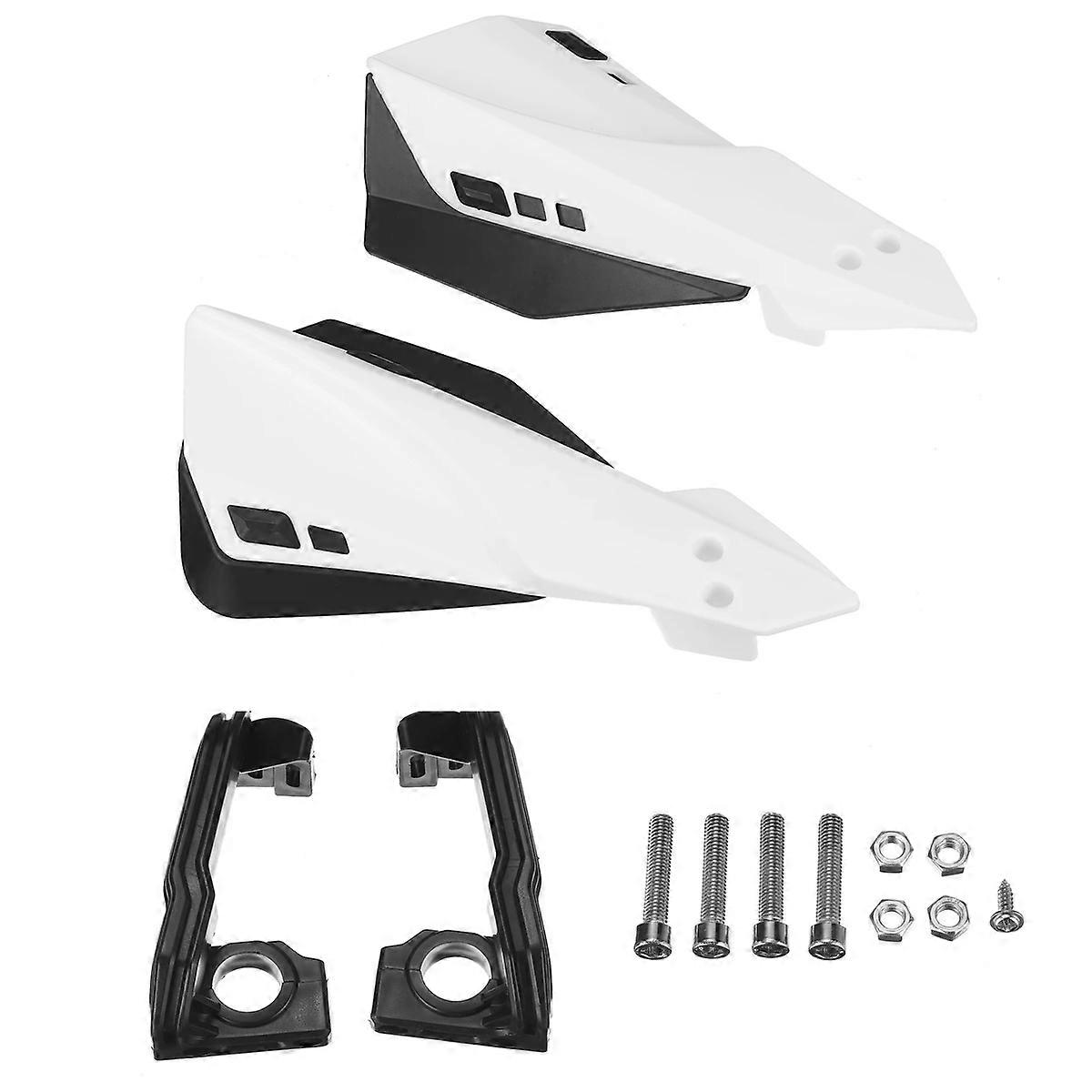 White Universal Motorcycle Handguard Motocross Hand Guard Protector for Motorcycle 22mm Handlebar P