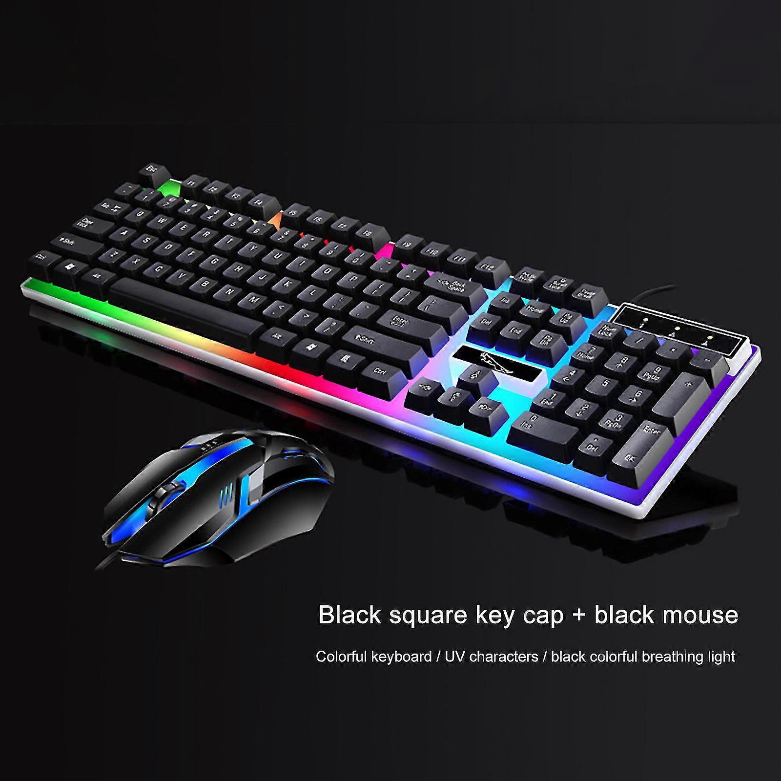 Combo Led Illuted Backlit Usb Wired Pc Gaming Set