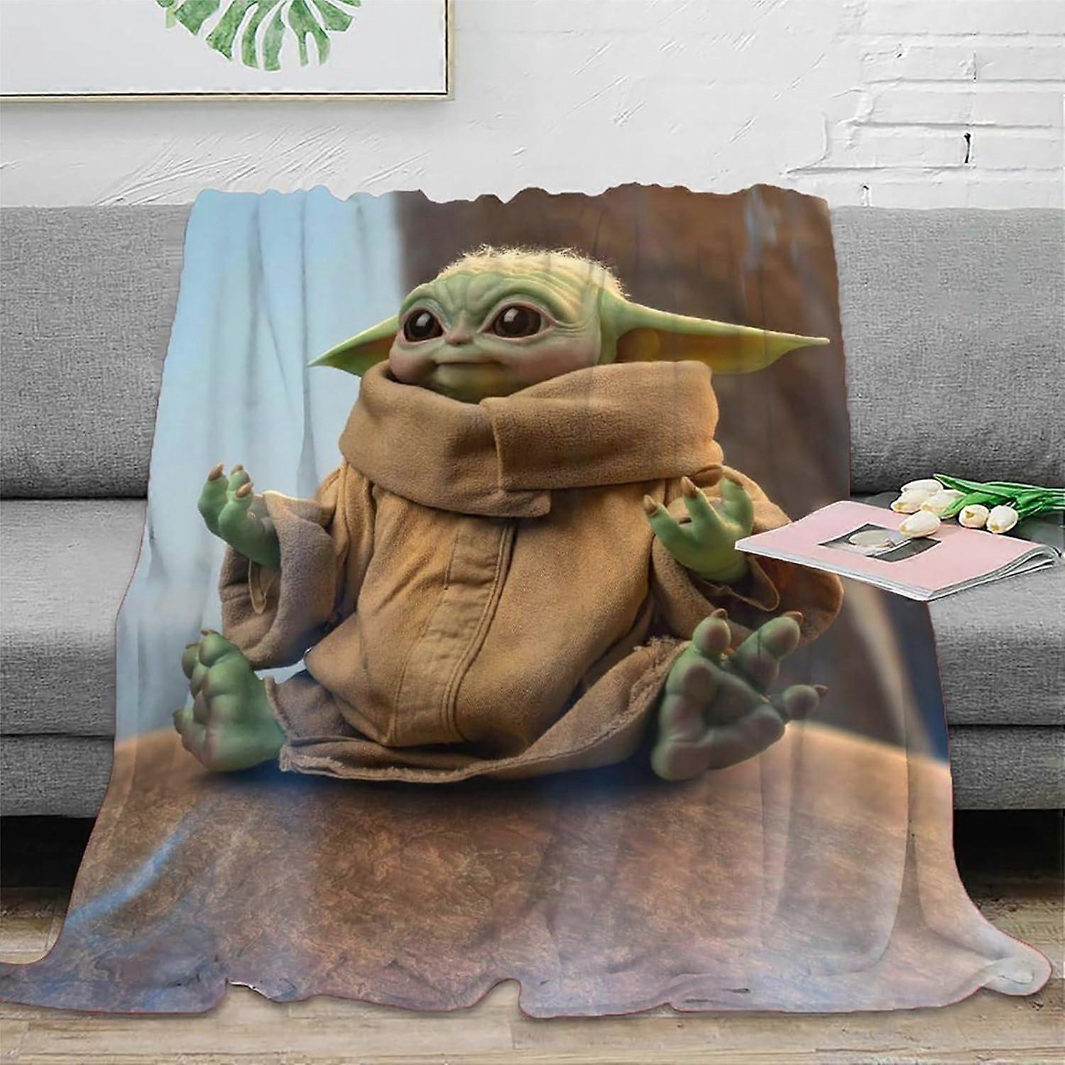 Plush Throw Blanket Baby Yoda Blankets 3d Print Baby Yoda Grogu