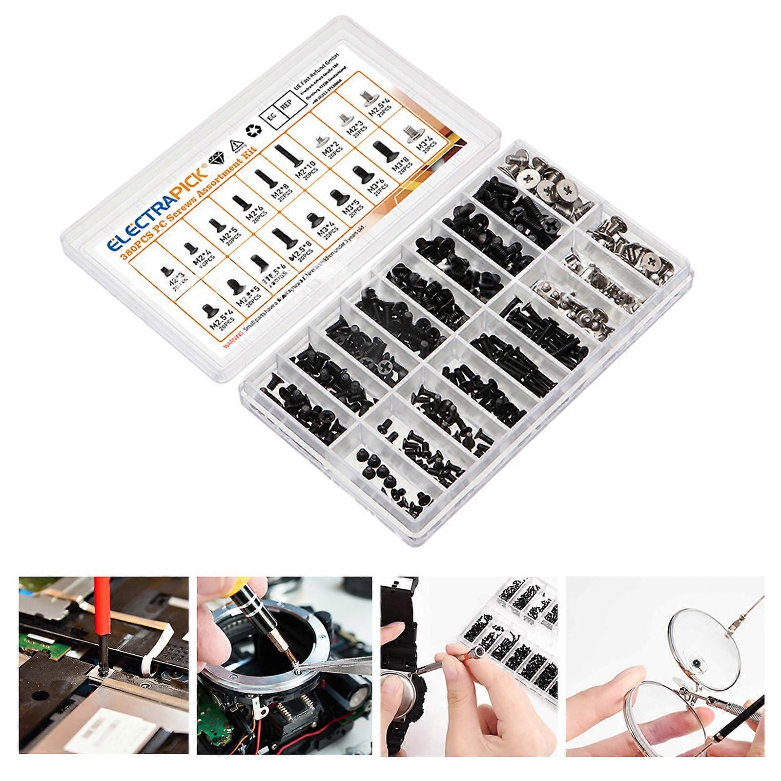 360X Universal Laptop Computer Screw Repair Kit M2-M3 For IBM HP Dell ...