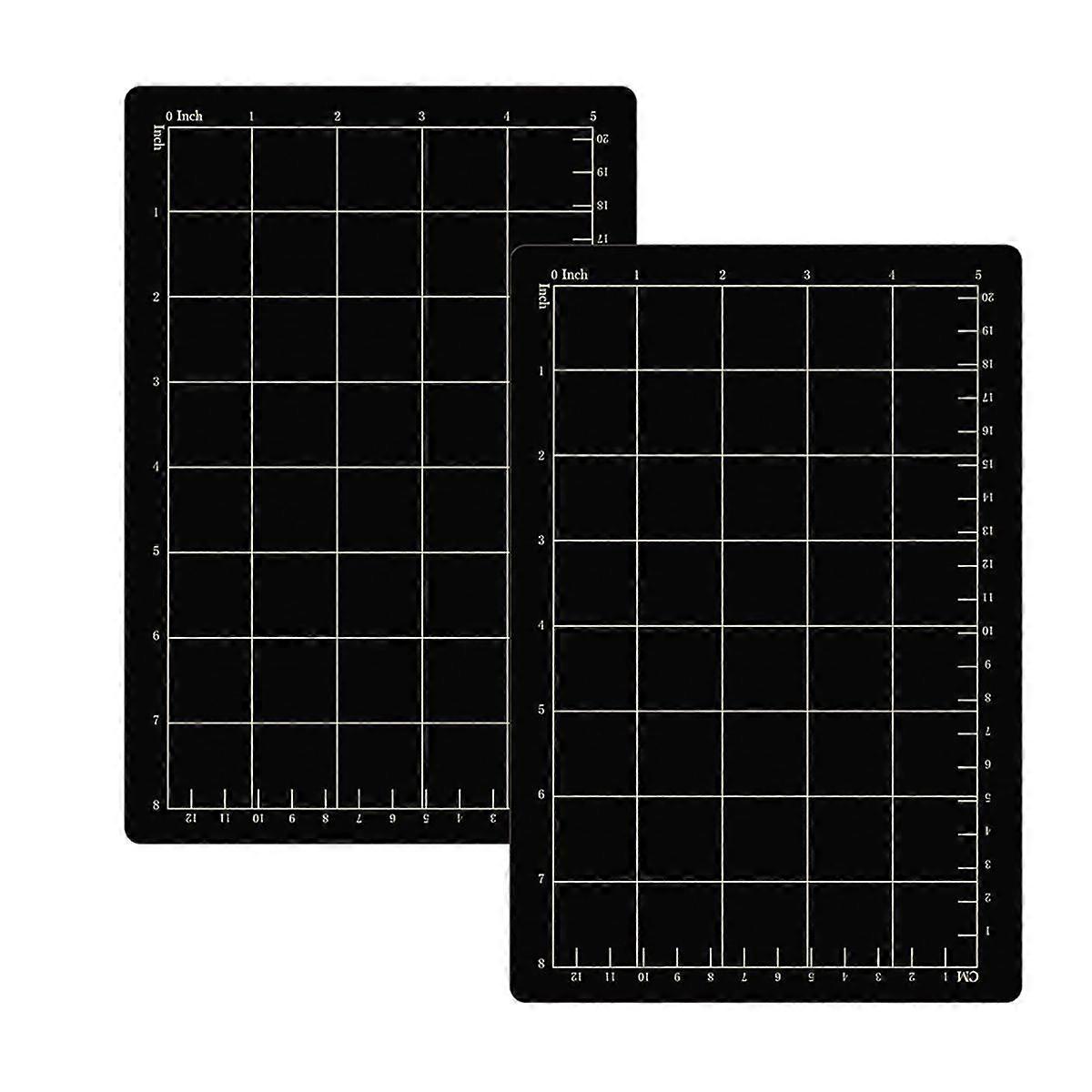 2pcs 9x6 Inch Magnetic Cutting Mat Grid Magnetic Spacers Embossing Machine Die Mat Cutting Magnetic
