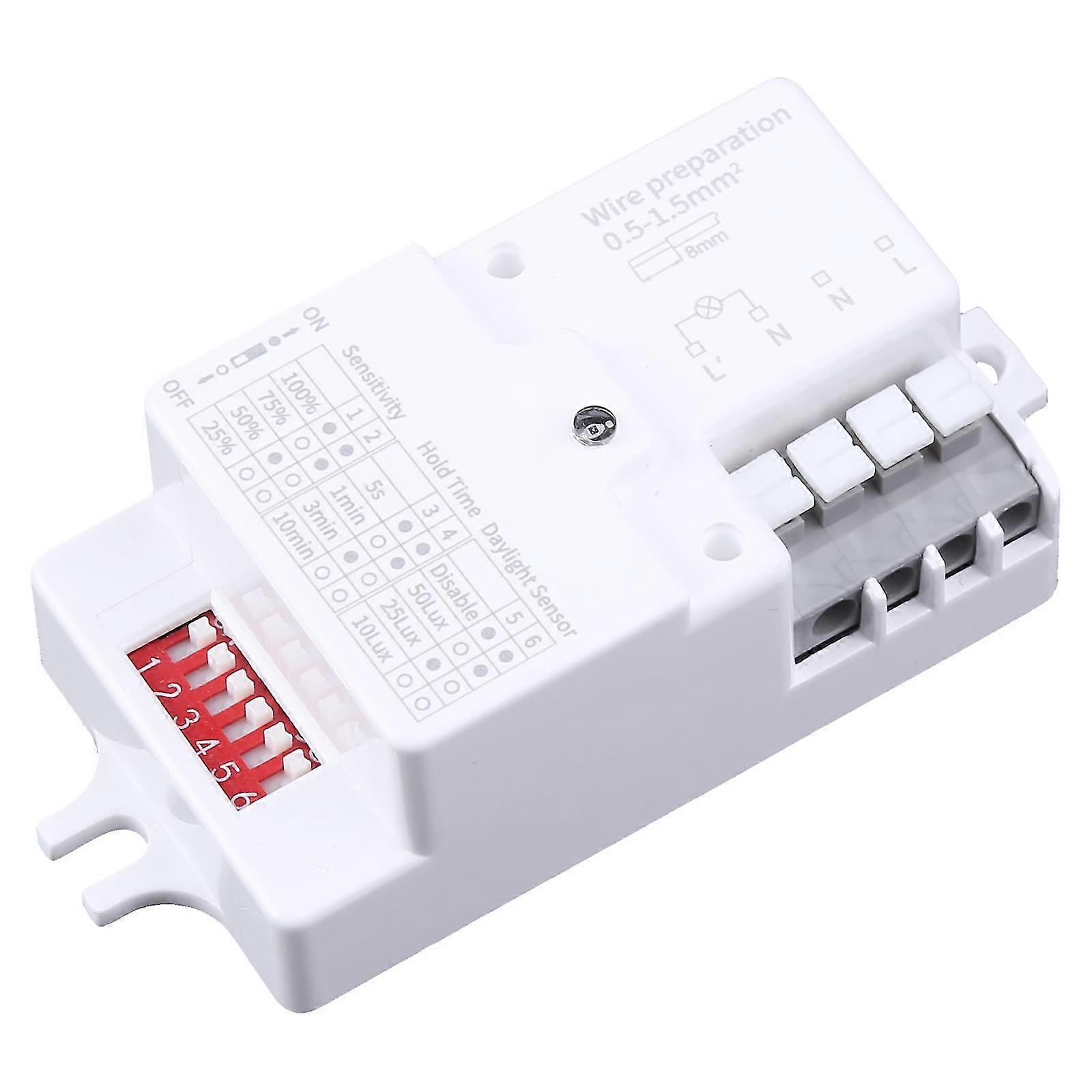 Ac 220v-240v/50hz Microwave Radar Sensor Body Motion Detector For Led Light