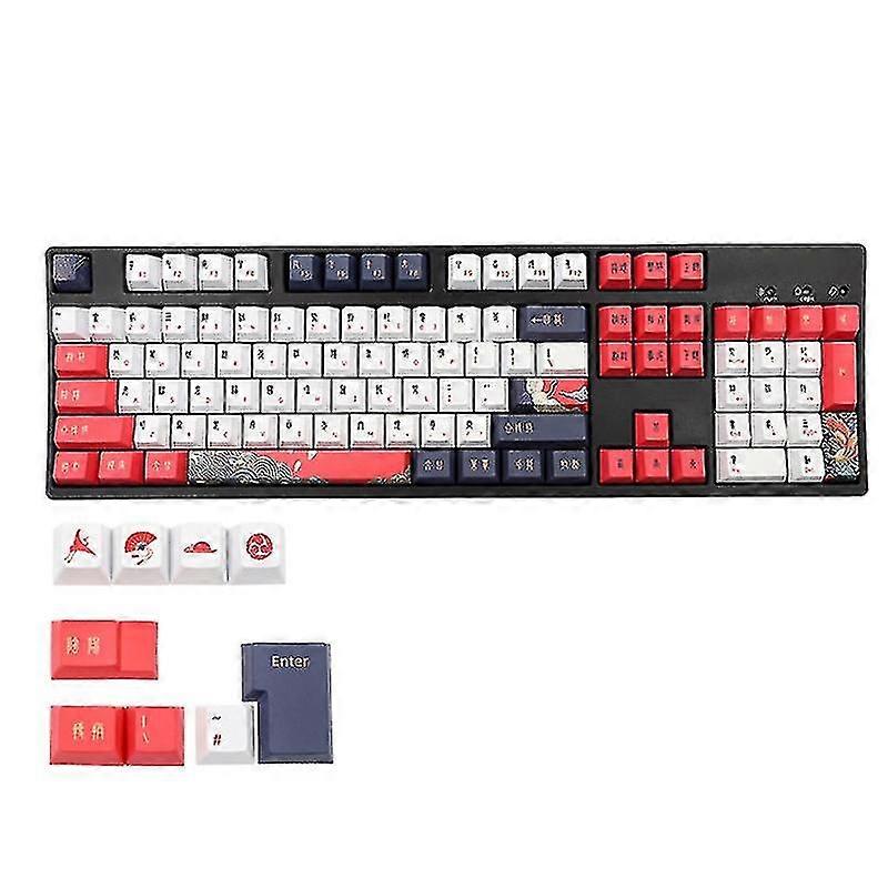 113key Profile Crane Keycap Pbt Dye Sublimation For Mechanical Keyboard