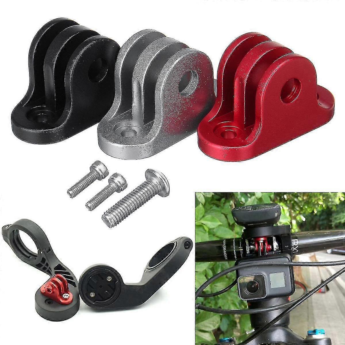 For sykkelstyrecomputer, kameramonteringsadapterholder for GoPro, Garmin Edge/Bryton Compute