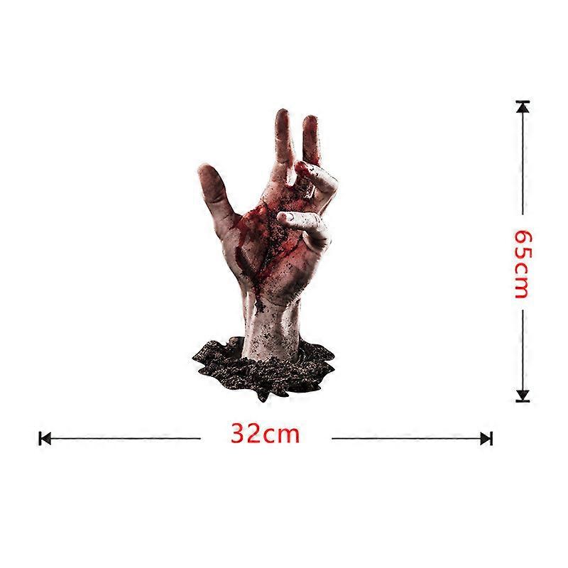 Halloween Stickers 3d Broken Wall Ghost Hand Floor Stickers Decorative Wall Stickers Self-Adhesive