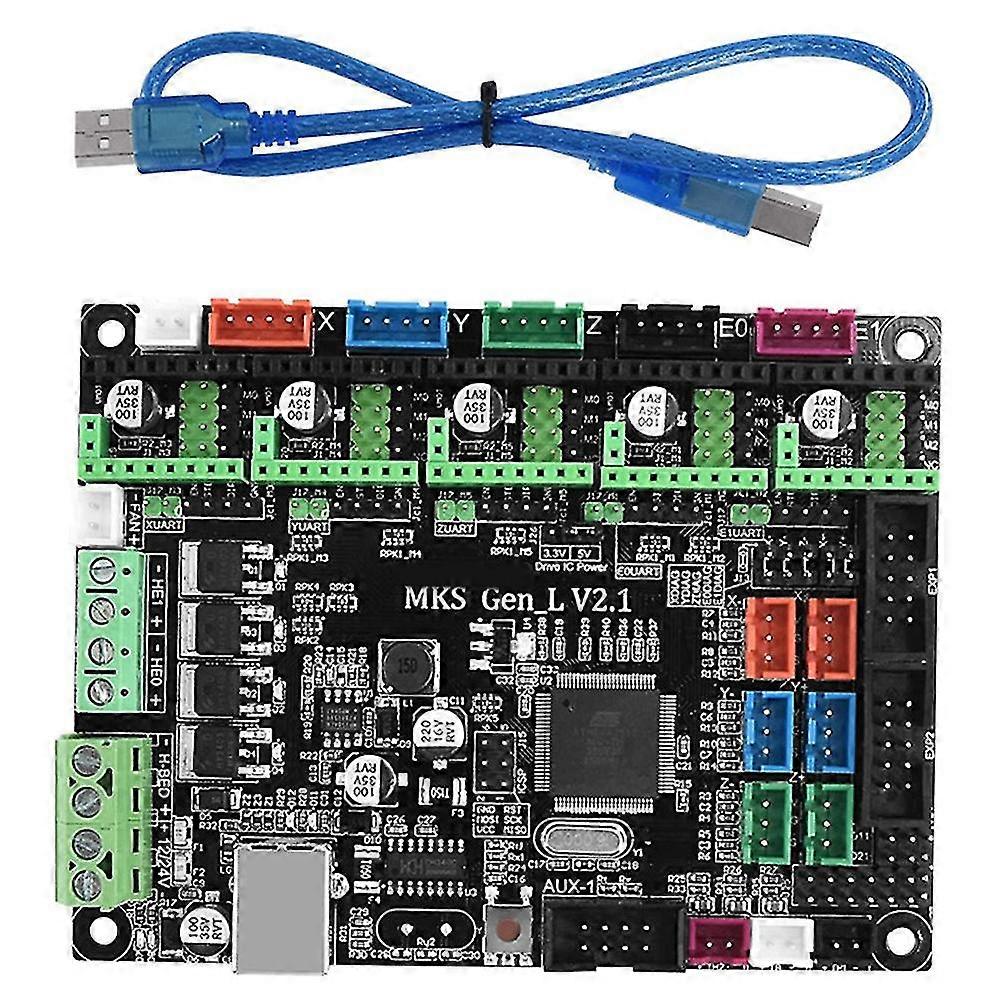 3d Printer Moederbord Mks Gen-l V2.1 Control Board Moederbord Compatibel met Open Source Marlin