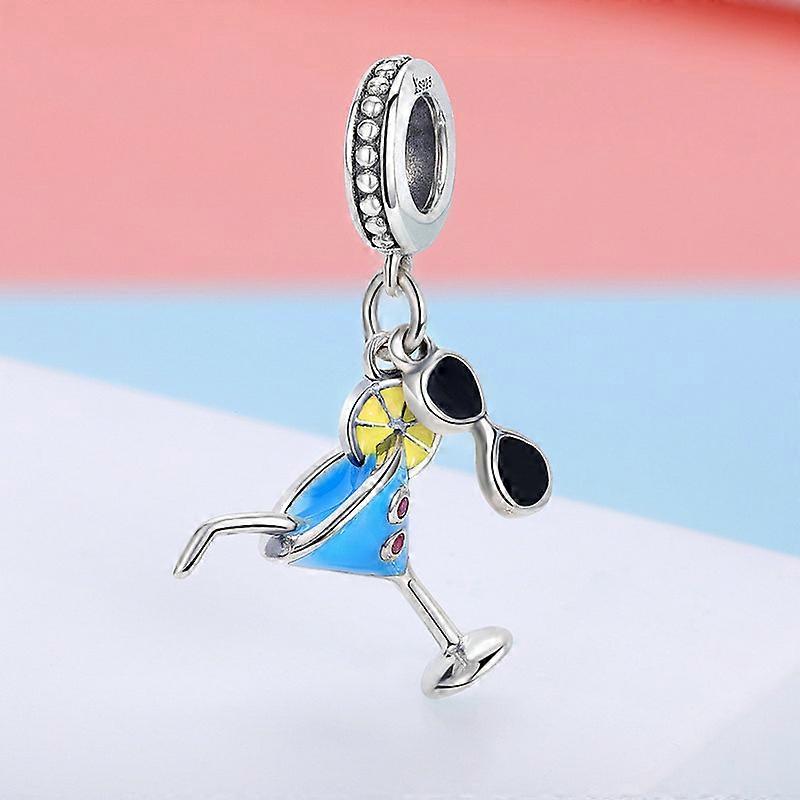 Drink Charms, 925 Sterling Silver Coffee Bracelet