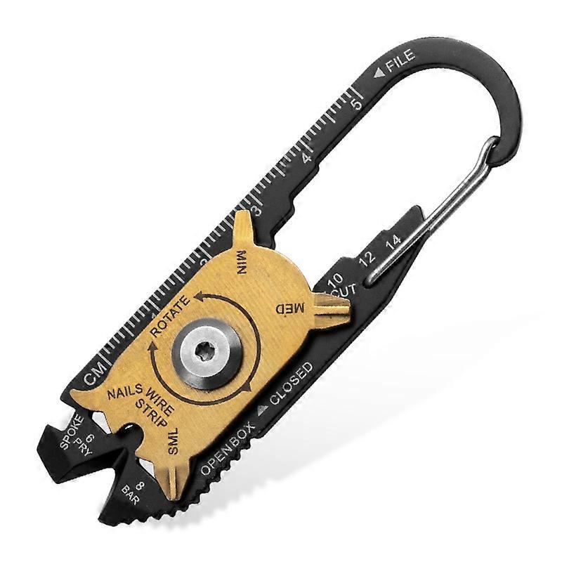 Pocket Multi Tool, 2Pcs Impact Screwdriver Opener Keychain Tool Outdoor Pocket Tool