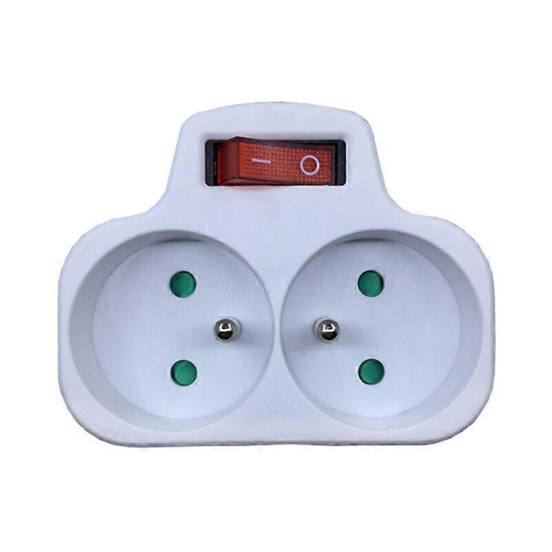INTERMEDIATE SOCKET WITH ON/OFF SWITCH - 2 SOCKETS
