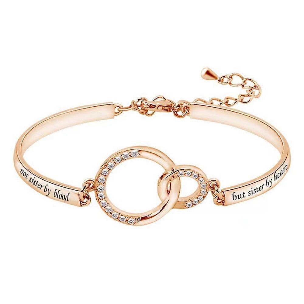 Friendship Rhinestones Bracelet for Best Friend Adjustable Women Girl Jewelry Gift