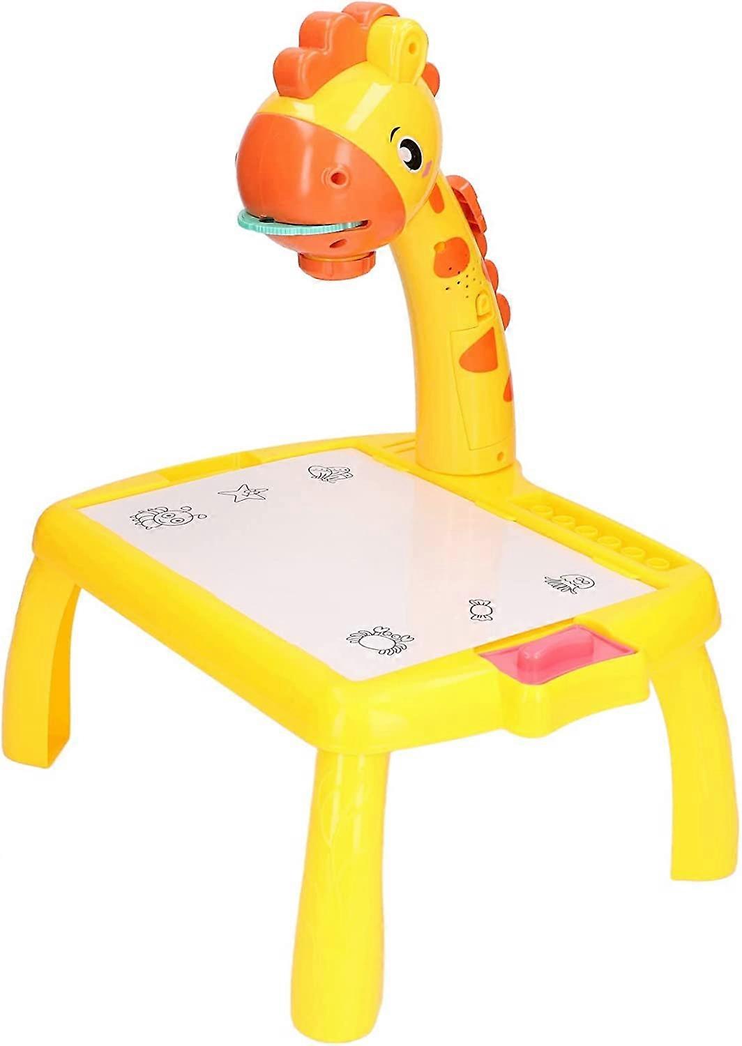 Projector Drawing Desk Projector Painting Board Innovative for Girl for Boy(Medium Yellow Deer)