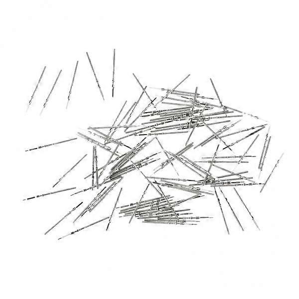 2x100 Pieces Set Silver Watch Winding Stem for Automatic Movements Tools 7009