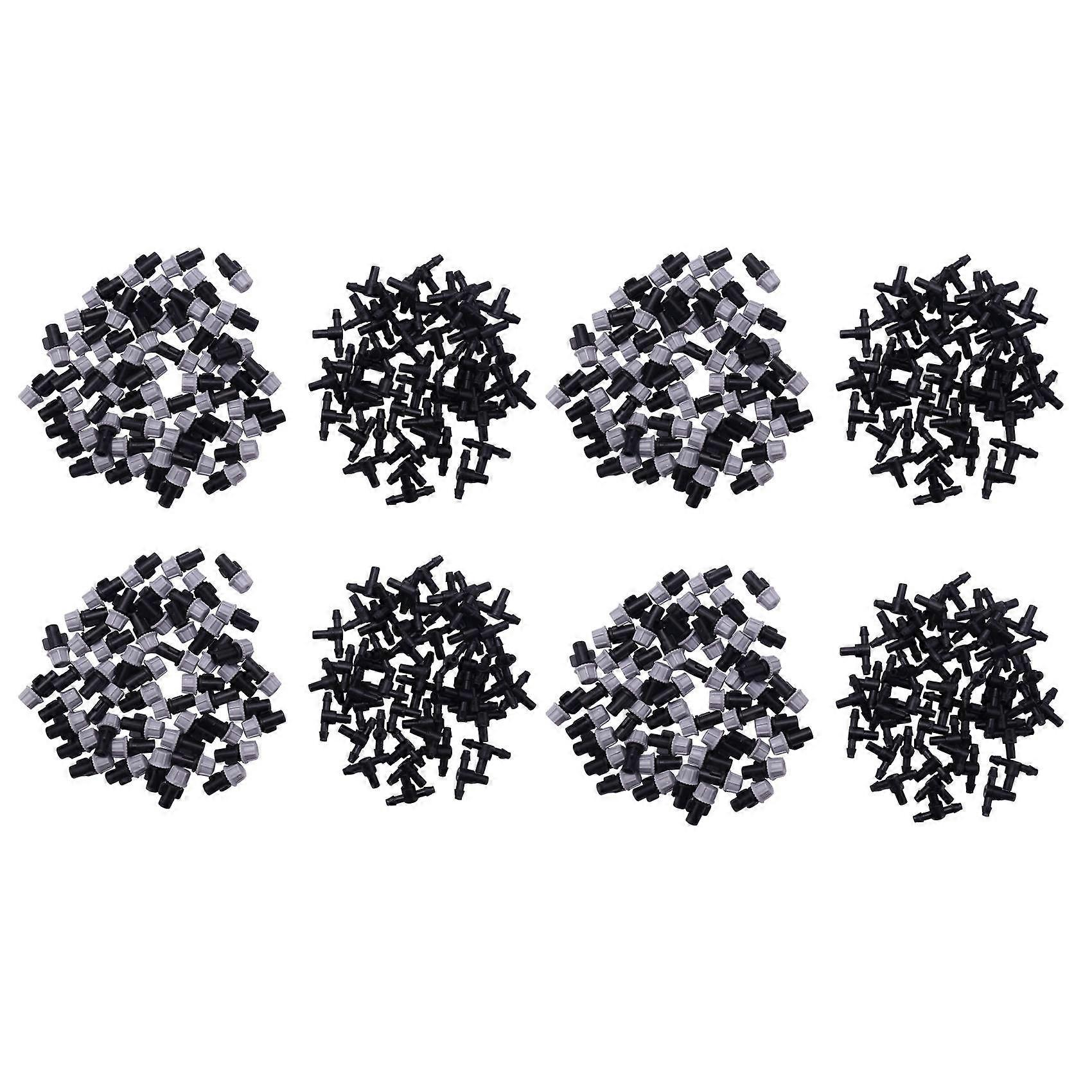 200Pcs(100 Pairs)Garden Irrigation Kit Adjustable Atomization Dripper Atomization Connection Tee Dr