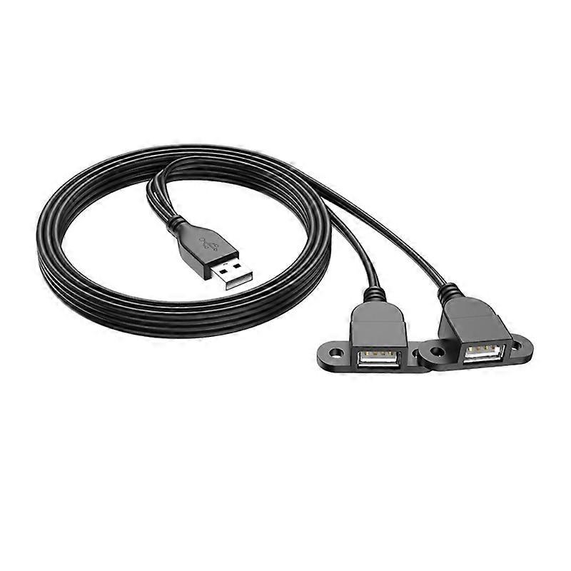Durable USB Charging Extension Cord USB Splitter Y Cable TPE Coating Cable