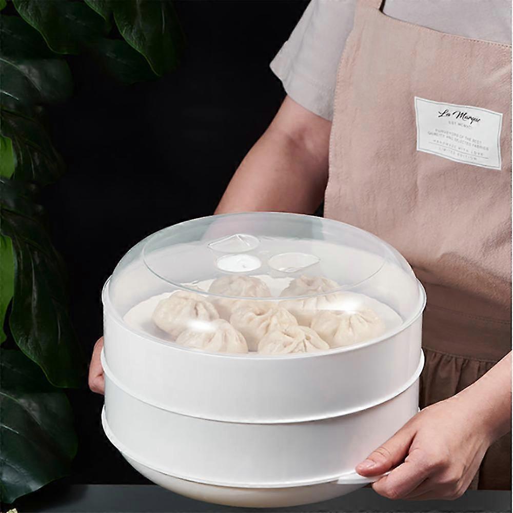 Rotho Basic Mikrowellenabdeckhaube, Kunststoff, Transparent, Durchmesser 26.5 cm