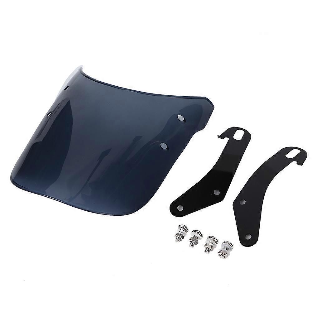 ABS Windshield Fairing Modified Windscreen Universal for 5-7in Motorcycle Headlight