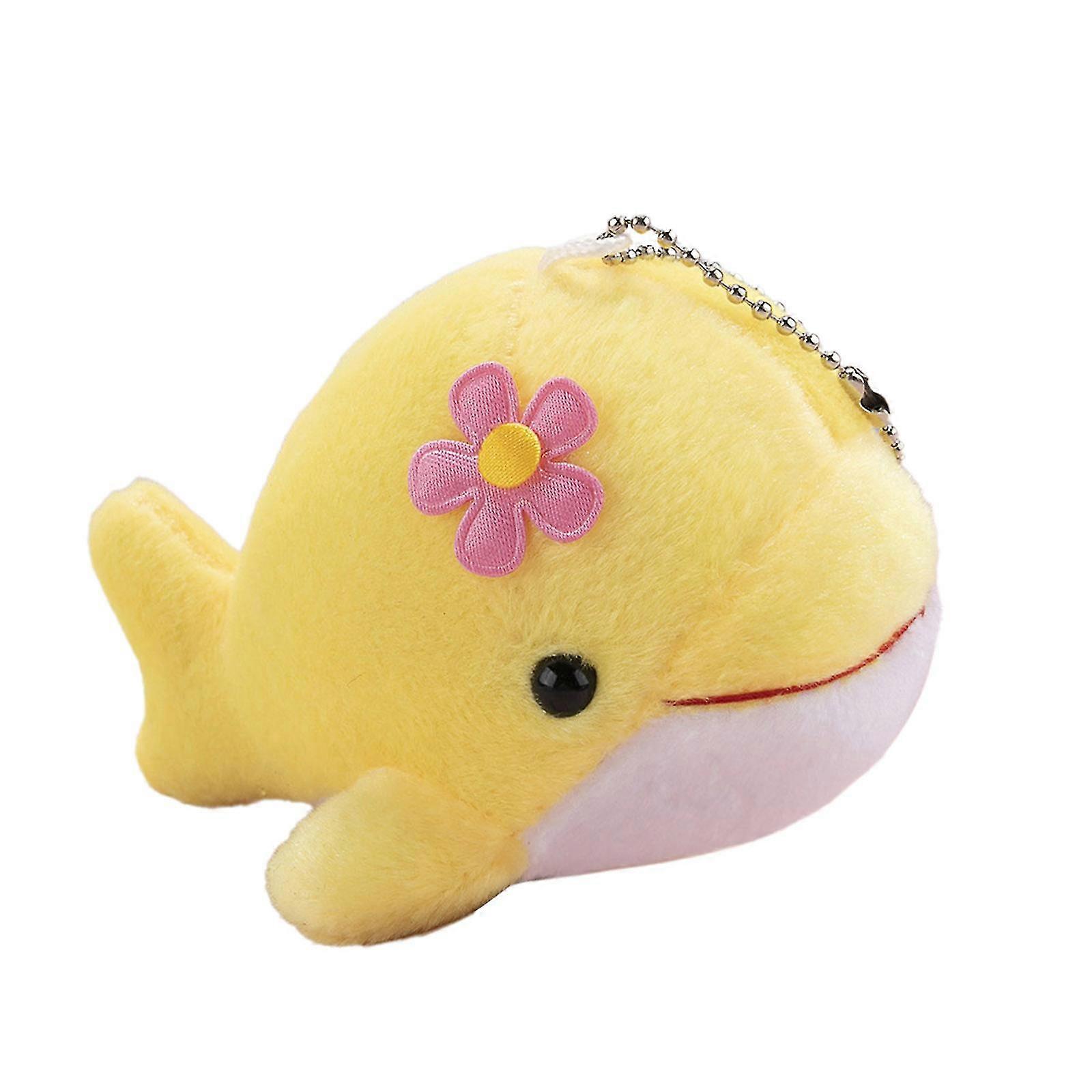 Dolphin Animal Stuffed Plush Dolls Toys Cute Dolphin Plush Toy Pendant Keychain Zekai