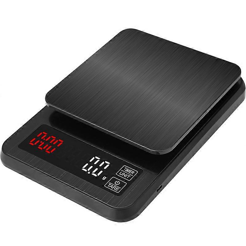 Precision Electronic kitchen scale 5kg01g 10kg1g LCD Digital Drip Coffee Scale with Timer weight Balance Household scale