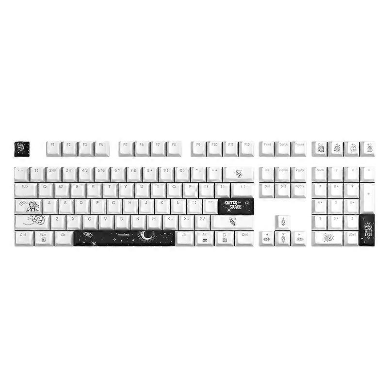108/135Keys Outer Space Keycaps Double Shot PBT Backlit Keycap For Mechanical