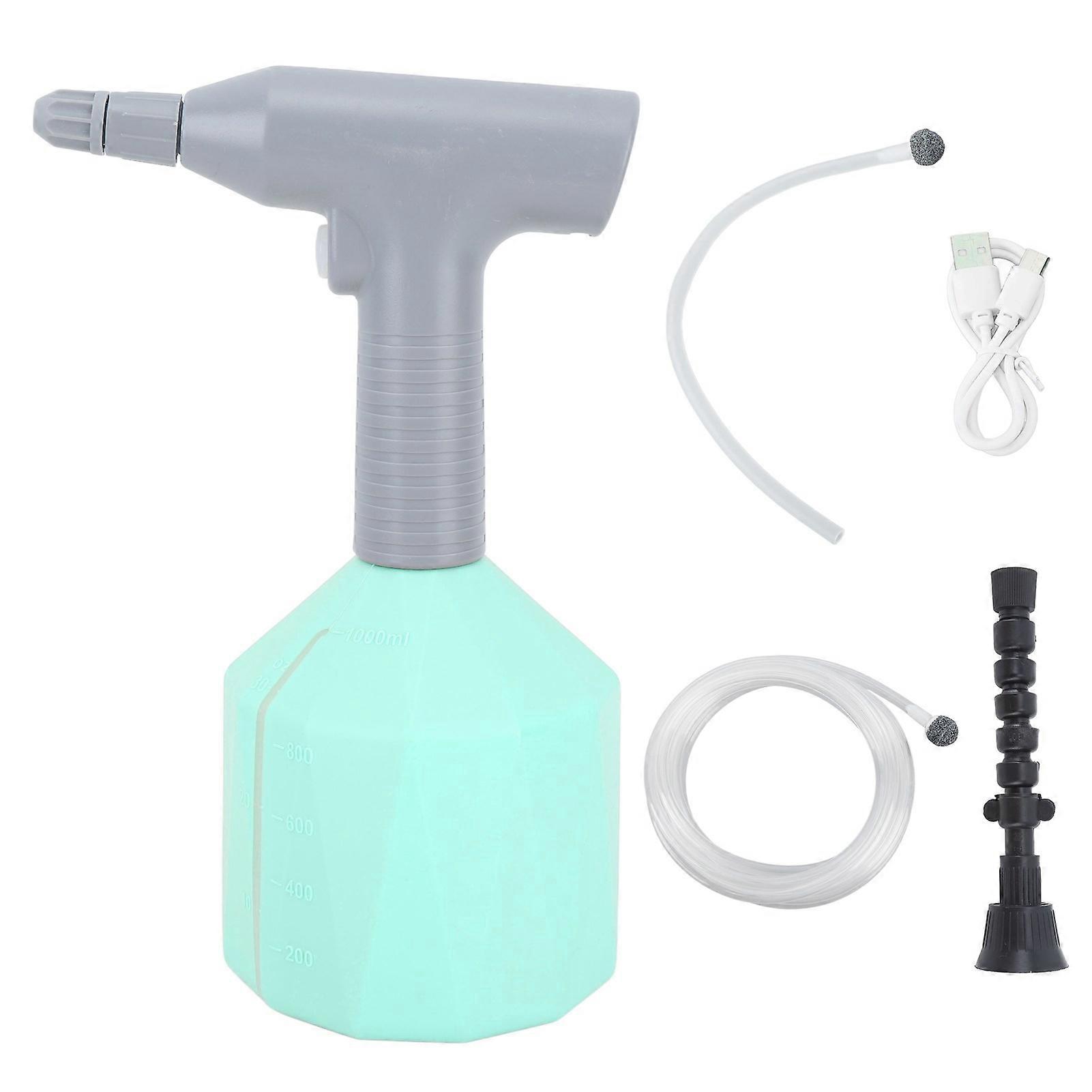 HUIJI Electric Spray Bottle Garden Sprayer Handheld 360 Degrees Rotation Large Capacity Watering Can with Rotation Nozzle Hose 2000mAh Battery for Gar