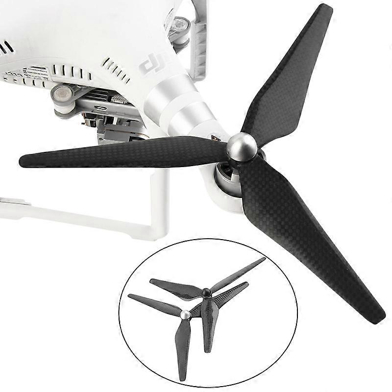 900C 2PCS Carbon 9450 Fiber Propeller CW/CCW 3-Blade Prop Phantom 1 2 3 Vision