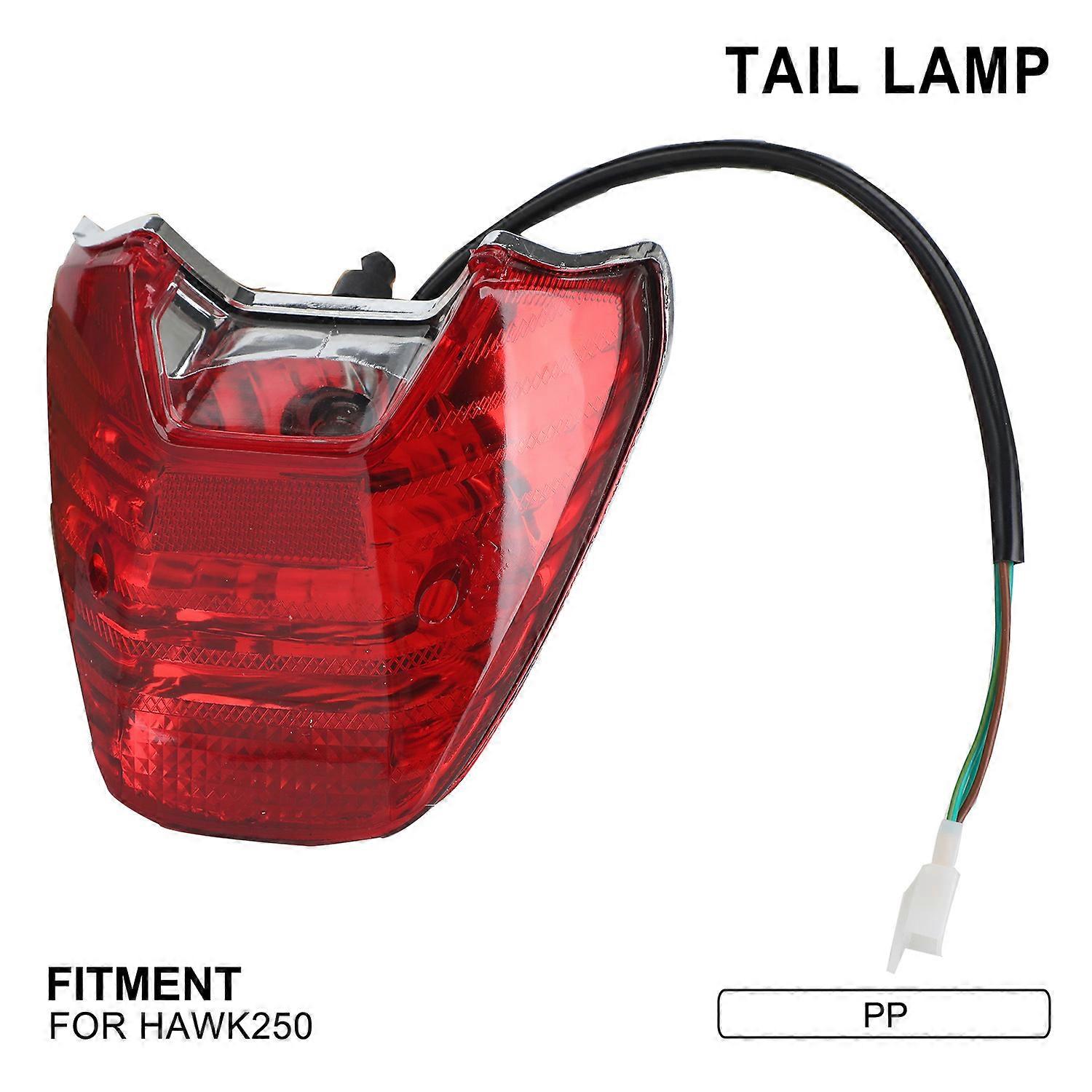 Compatible Hawk 250 Off-Road Motorcycle Pp Material Plastic Replacement Parts Rear Tail Light Modification Accessories