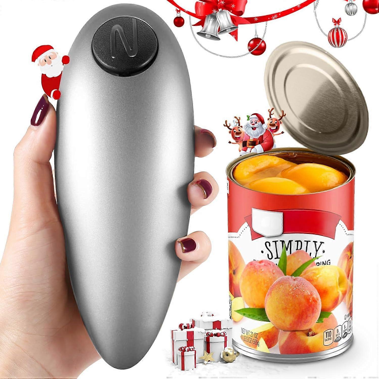 Brand New Electric Can Opener, Hand Free Can Opener Easy Open Any Can Sizes with Smooth Edge