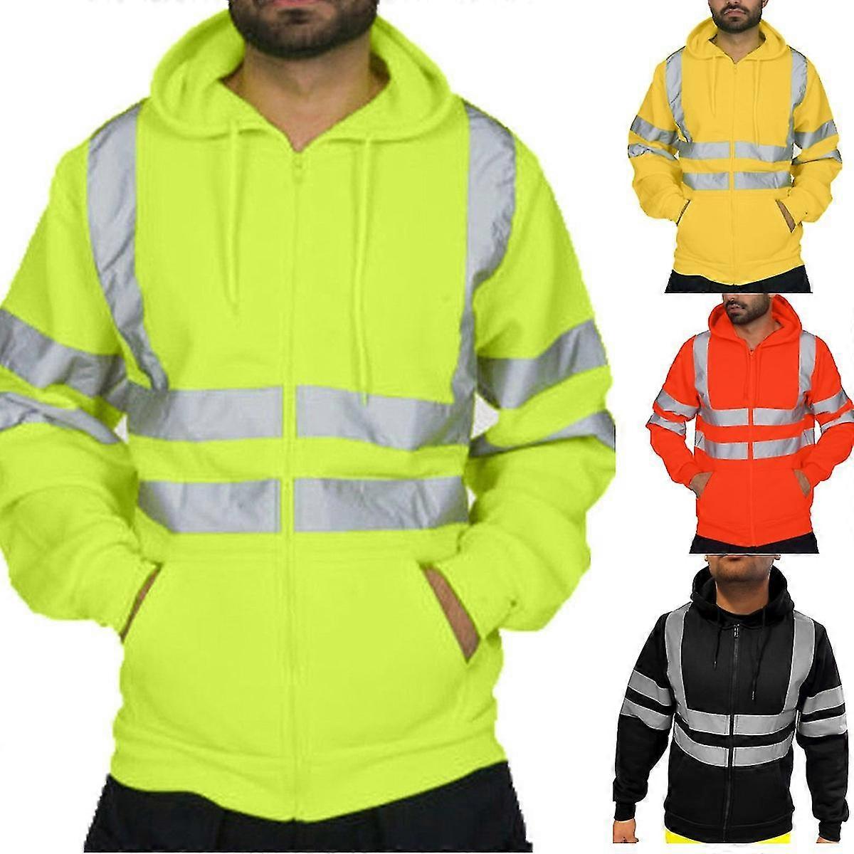 Men'S Jackets Reflective Stripe Sanitation Work Clothes