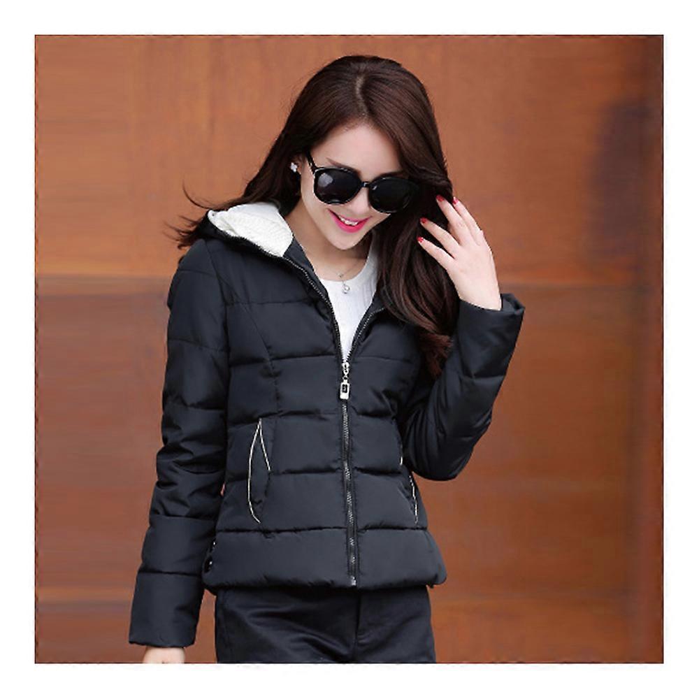 Winter Woman Slim Down Coat Splicing Short Chic