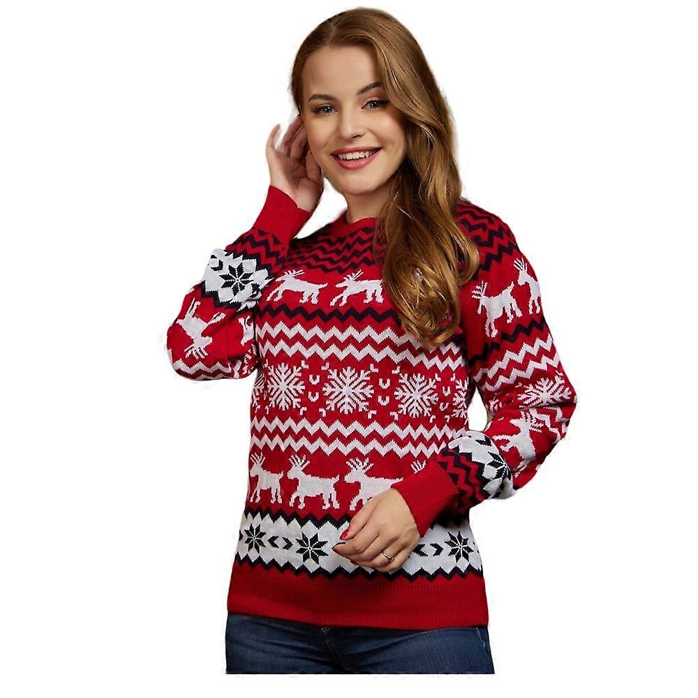 ILWHE Christmas Couple Knitted Sweater