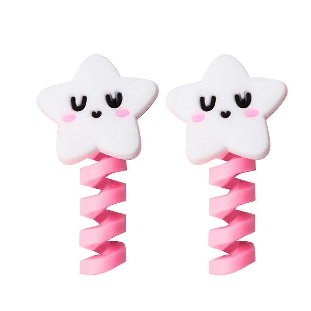 2Pcs Cable Protector Silicone USB Cable Holder For Mouse Headphone Data Wire