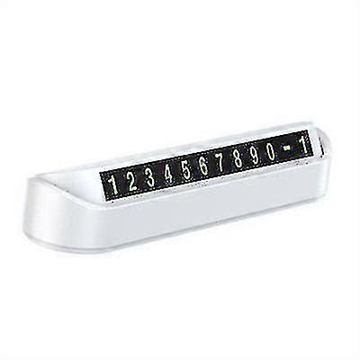 Car Phone Number Card Plate Temporary Parking