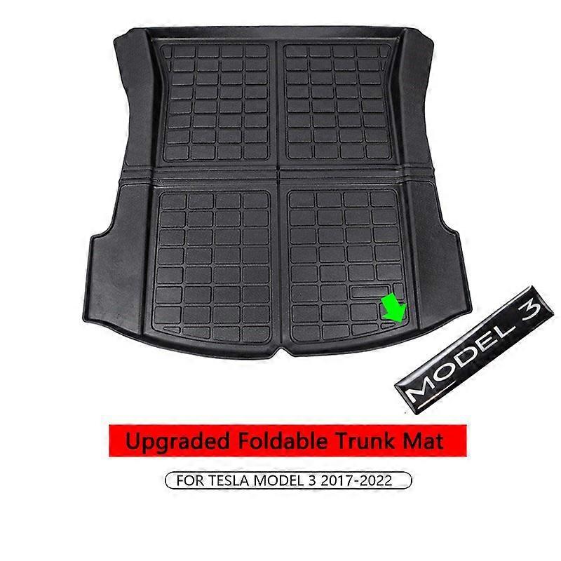 For Tesla Model 3 2023 Accessories Dedicated luggage Mat Model Y 2022 Boot Liner Trunk Cargo Mat Tray Floor Carpet Mud Pad
