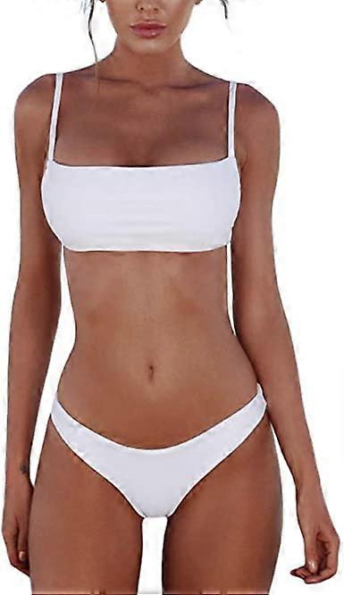 Dww-Bikini Set Maillots De Bain pour Femmes Taille Basse String Maillots De Bain Maillots De Bain sans Jantes De Natation Costume