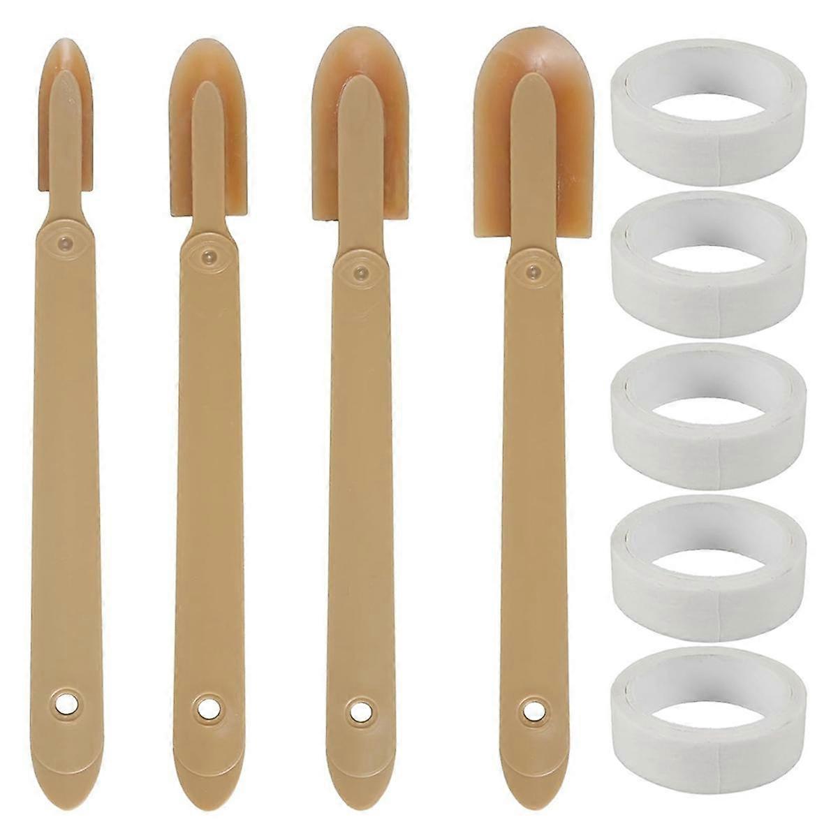4PCS Rubber Caulking Tool,Caulking Spatulas Caulk Finishing Tool,Caulk Remover Tool for Tiles Sink Joint Skirting,B