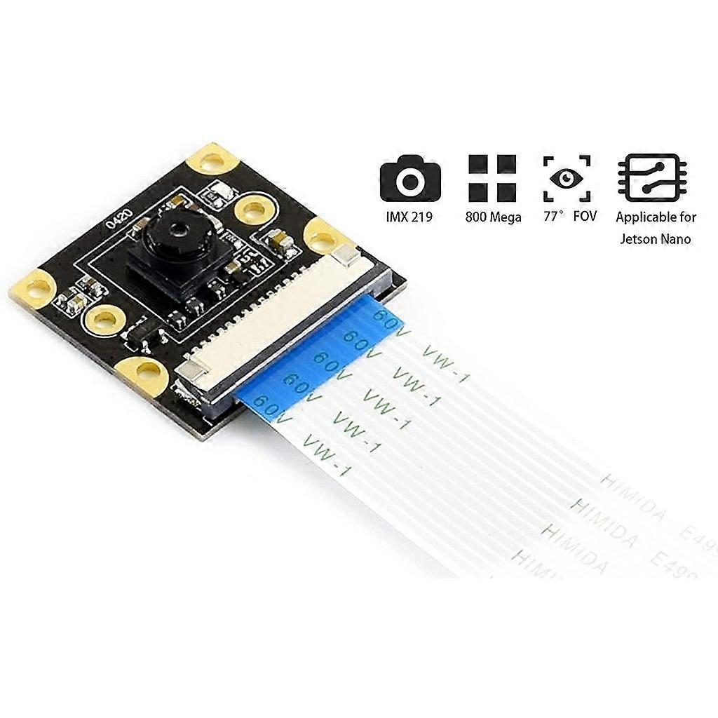 8MP IMX219-77 Camera Compatible with NVIDIA Jetson Nano and Raspberry Pi Compute Module 3/3+, 8 Megapixels Camera Module 32802464